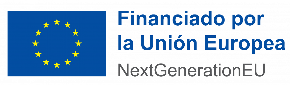 Logotipo de la Unión Europea con texto “Financiado por la Unión Europea – NextGenerationEU” Logotipo de la Unión Europea con texto “Financiado por la Unión Europea – NextGenerationEU”